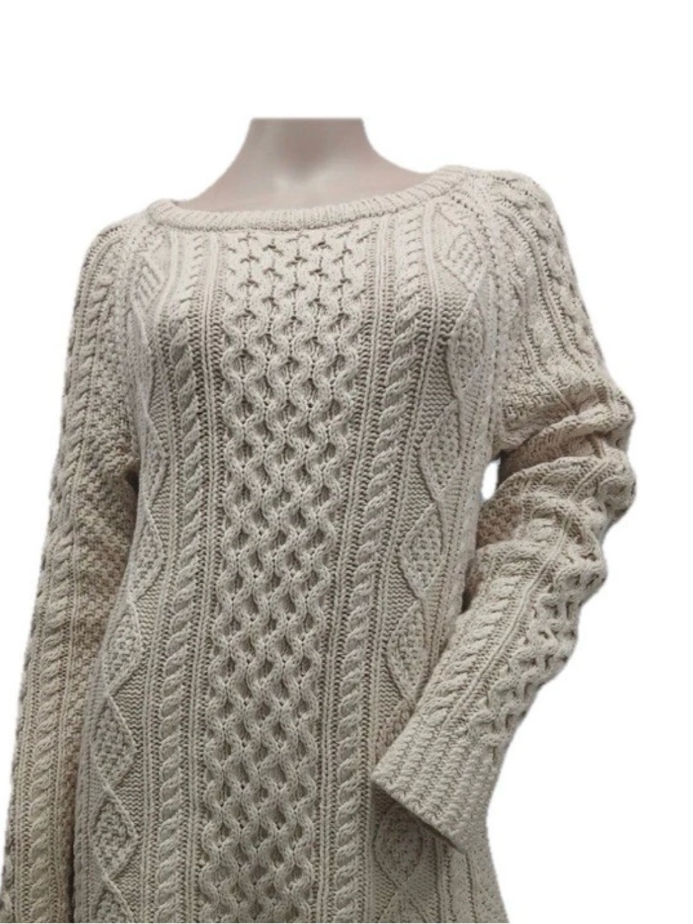 LL Bean Women's Signature Fisherman Tunic Sweater Cotton Zip Size XS $129